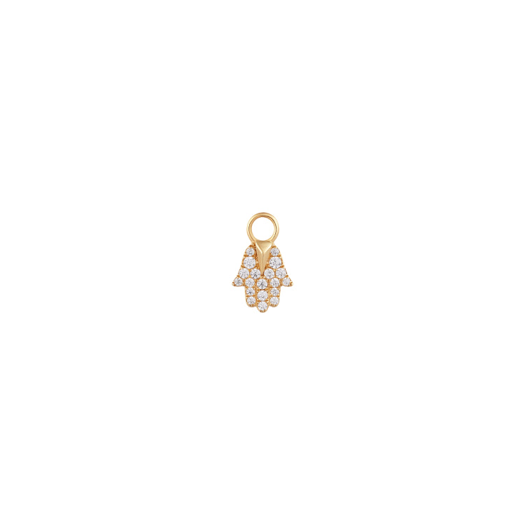 Miriam | Diamond Hamsa Earring Charm