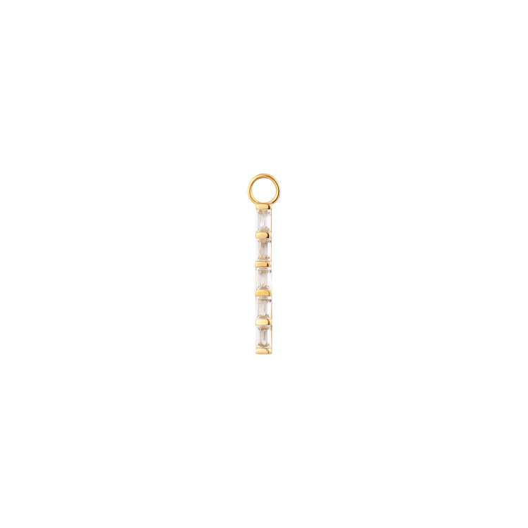 Issa | Baguette Sapphire Bar Earring Charm