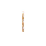 Bardot | White Sapphire Bar Earring Charm