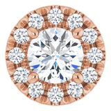 14K Rose 1/3 CTW Natural Diamond Pendant