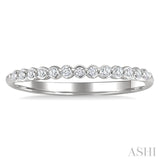 1/10 Ctw Round Cut Diamond Fashion Band in Sterling Silver