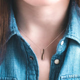1/5 Ctw White and Champagne Brown Single Cut Diamond Pendant in 14K Rose Gold with Chain