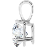 Sterling Silver 1 CTW Natural Diamond Pendant