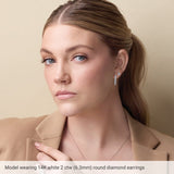 14K Rose Gold Natural Ruby Earring