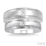 1/6 Ctw Princess Cut Diamond Duos Ring Set in 14K White Gold