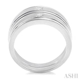 1/6 Ctw Princess Cut Diamond Duos Ring Set in 14K White Gold