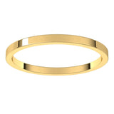 10K Yellow Gold 1.5 mm Flat Band Size 9