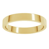 14K Yellow Gold 3 mm Flat Band Size 8
