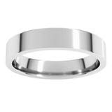 Sterling Silver 4 mm Lightweight Comfort-Fit Flat Band Size 6