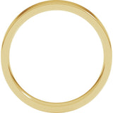 10K Yellow Gold 4 mm Lightweight Comfort-Fit Flat Band Size 8