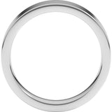 Platinum 5 mm Comfort-Fit Flat Band Size 10