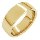 10K Yellow Gold 7 mm Comfort-Fit European-Style Band Size 10.5