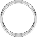 Platinum 5 mm Comfort-Fit European-Style Band Size 9.5