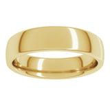 18K Yellow Gold 5 mm Comfort-Fit European-Style Band Size 9