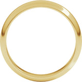 10K Yellow Gold 4 mm Half Round Band Size 10