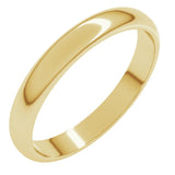 10K Yellow Gold 3 mm Half Round Band Size 5.5
