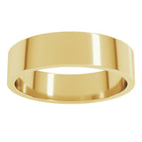 18K Yellow Gold 5 mm Flat Band Size 9