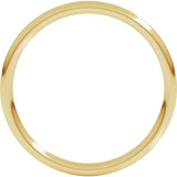 14K Yellow Gold 1.5 mm Comfort-Fit Full Round Band Size 6