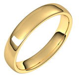 10K Yellow Gold 4.5 mm Comfort-Fit European-Style Band Size 8