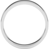 10K White Gold 5 mm Flat Band Size 9