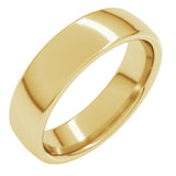 10K Yellow Gold 5.5 mm Comfort-Fit European-Style Band Size 10.5