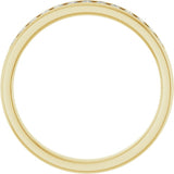 14K Yellow Gold 3/8 CTW Natural Diamond Band