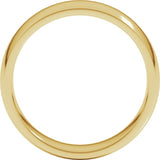 10K Yellow Gold 6 mm Lightweight Comfort-Fit Half Round Band Size 11
