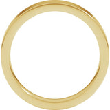 10K Yellow Gold 4 mm Comfort-Fit Flat Band Size 7