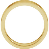 10K Yellow Gold 6 mm Comfort-Fit Flat Band Size 9.5