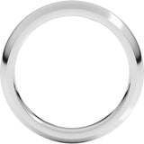 Sterling Silver 4 mm Comfort-Fit Half Round Band Size 8