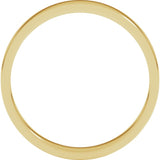 14K Yellow Gold 3 mm Flat Band Size 5