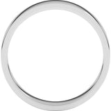 14K White Gold 4 mm Flat Band Size 10.5