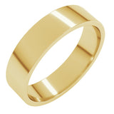 10K Yellow Gold 5.5 mm Flat Band Size 9