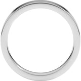 Continuum Sterling Silver 4 mm Comfort-Fit Flat Band Size 6.5