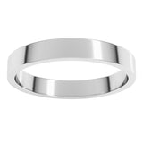 Platinum 3 mm Flat Band Size 10