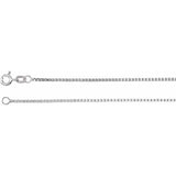 Sterling Silver 1.3 mm Diamond-Cut Box 20" Chain
