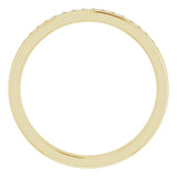 14K Yellow 3/8 CTW Natural Diamond Band