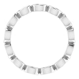 Platinum 1/2 CTW Natural Diamond Eternity Band Size 7