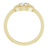 14K Yellow 1/3 CTW Natural Diamond Ring
