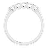 Platinum 1/2 CTW Natural Diamond Anniversary Band