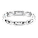 14K White 1/2 CTW Diamond Eternity Band