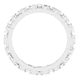 14K White 1 3/4 CTW Natural Diamond Eternity Band Size 6