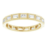 14K Yellow 1/3 CTW Diamond Eternity Band