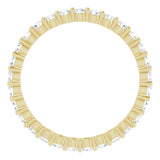 18K Yellow 5/8 CTW Natural Diamond Eternity Band Size 5.5