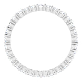 Platinum 1/2 CTW Natural Diamond Eternity Band Size 7