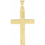 14K Yellow Cross Pendant