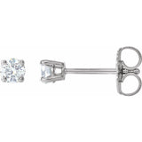 Platinum 1/5 CTW Natural Diamond Stud Earrings