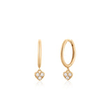 SOPHIE | Single Diamond Heart Hoop