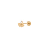 GLORIA | Single Diamond Fan Piercing Earring