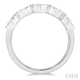 3/4 Ctw 5-Stone Lovebright Round Cut Diamond Ring in 14K White Gold